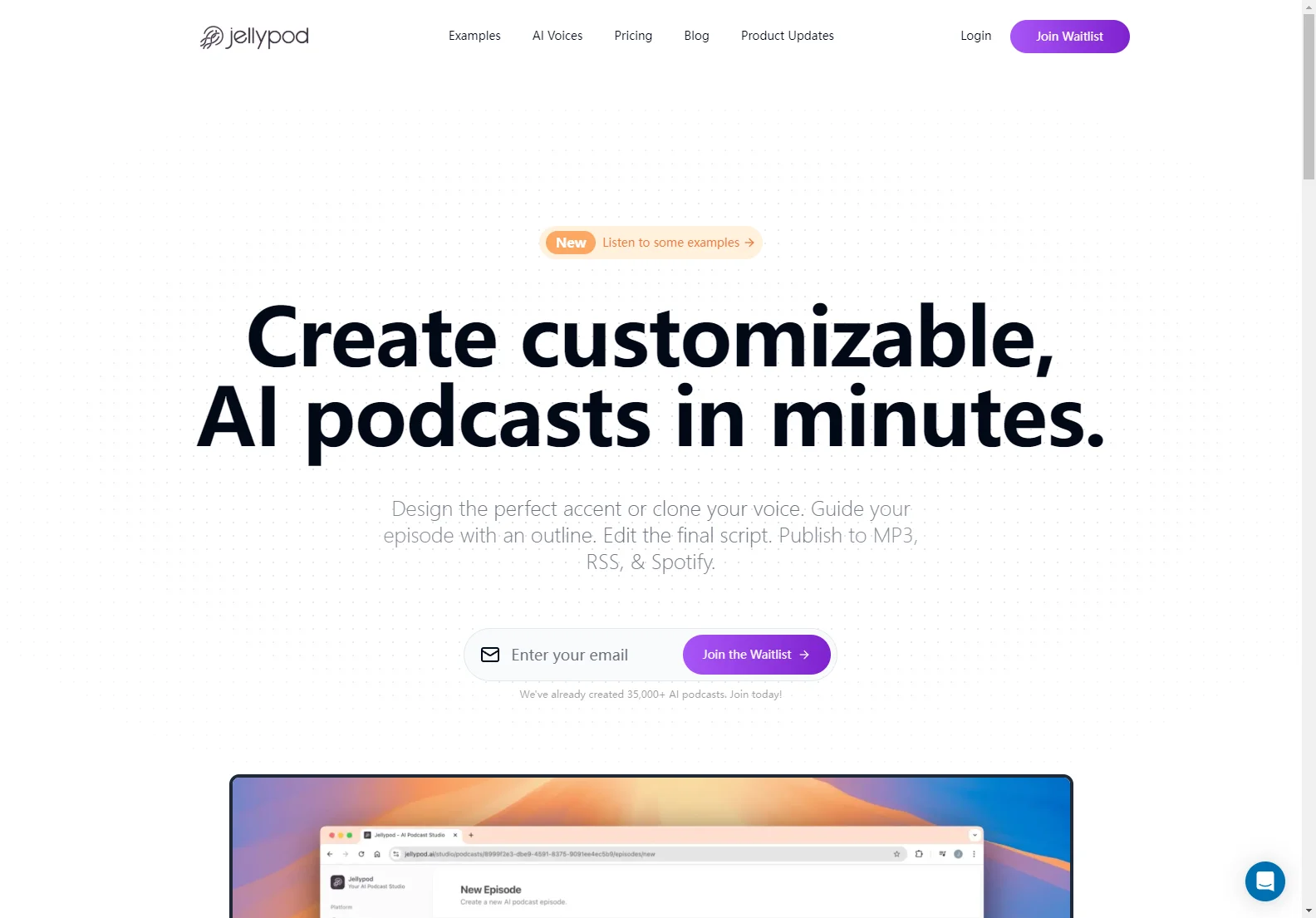 Jellypod: AI Podcast Studio - Create & Publish Podcasts in Minutes