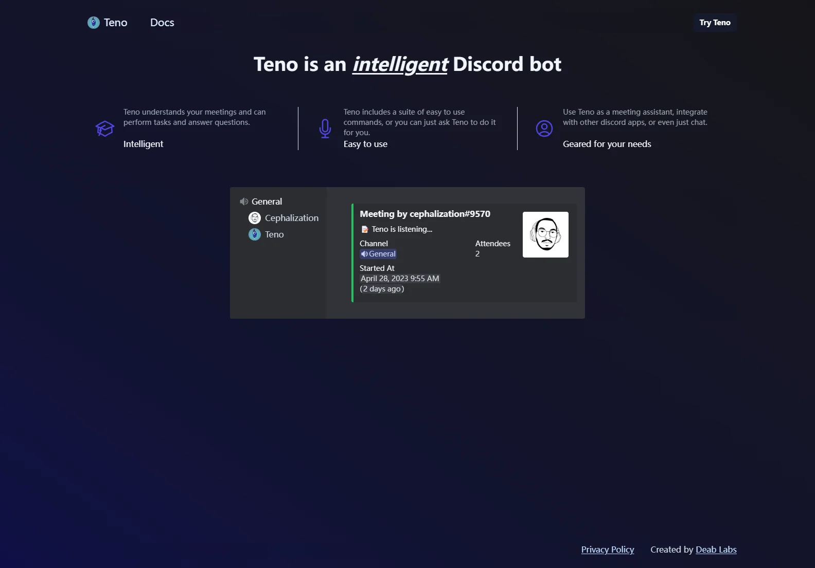 Teno Chat: Your Intelligent Discord Bot for Enhanced Productivity