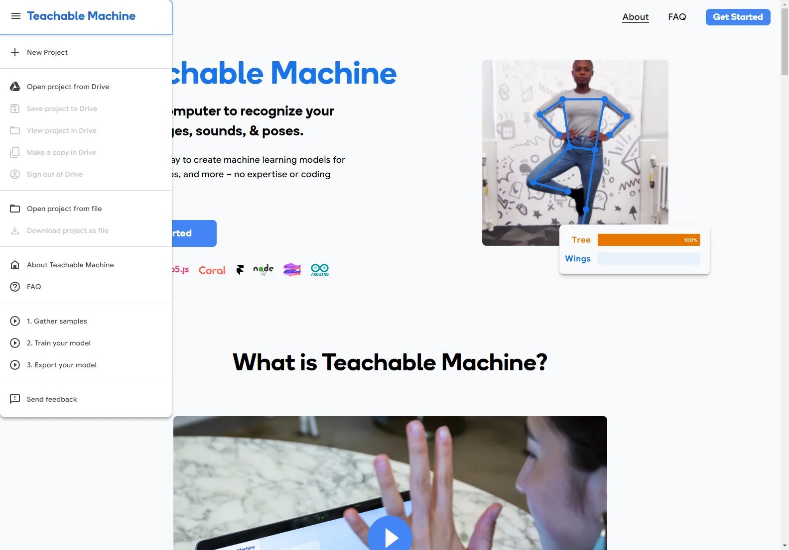 Teachable Machine: No-Code AI for Image, Sound, and Pose Recognition