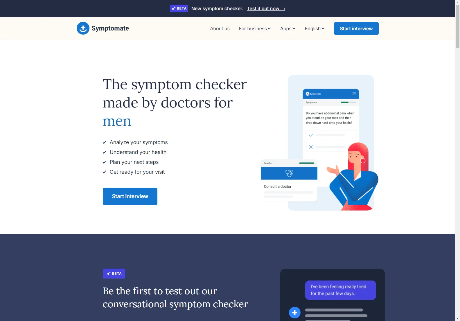 Symptomate: AI-Powered Symptom Checker for Informed Healthcare Decisions