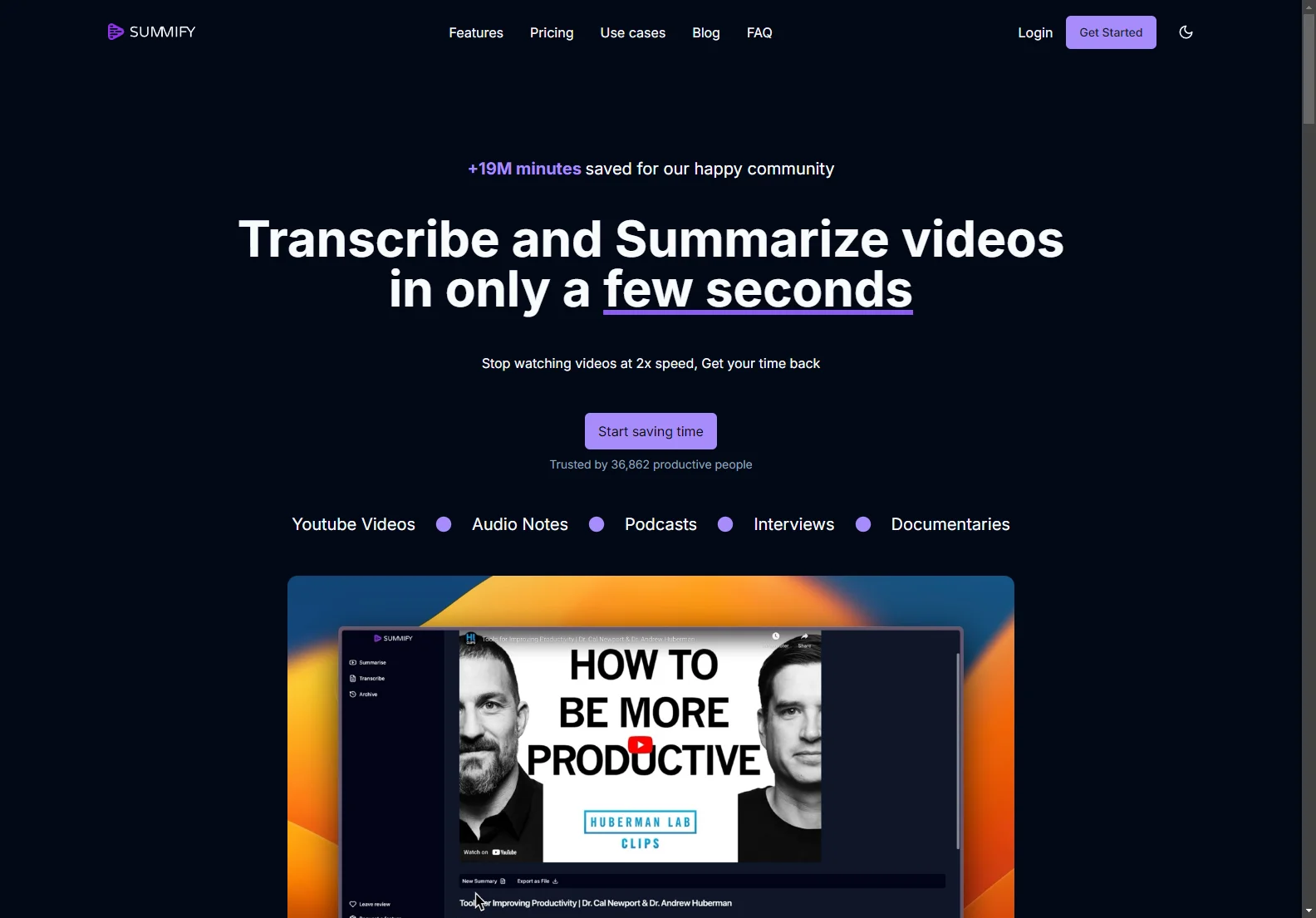 Summify: AI-Powered Video & Audio Transcription and Summarization Tool