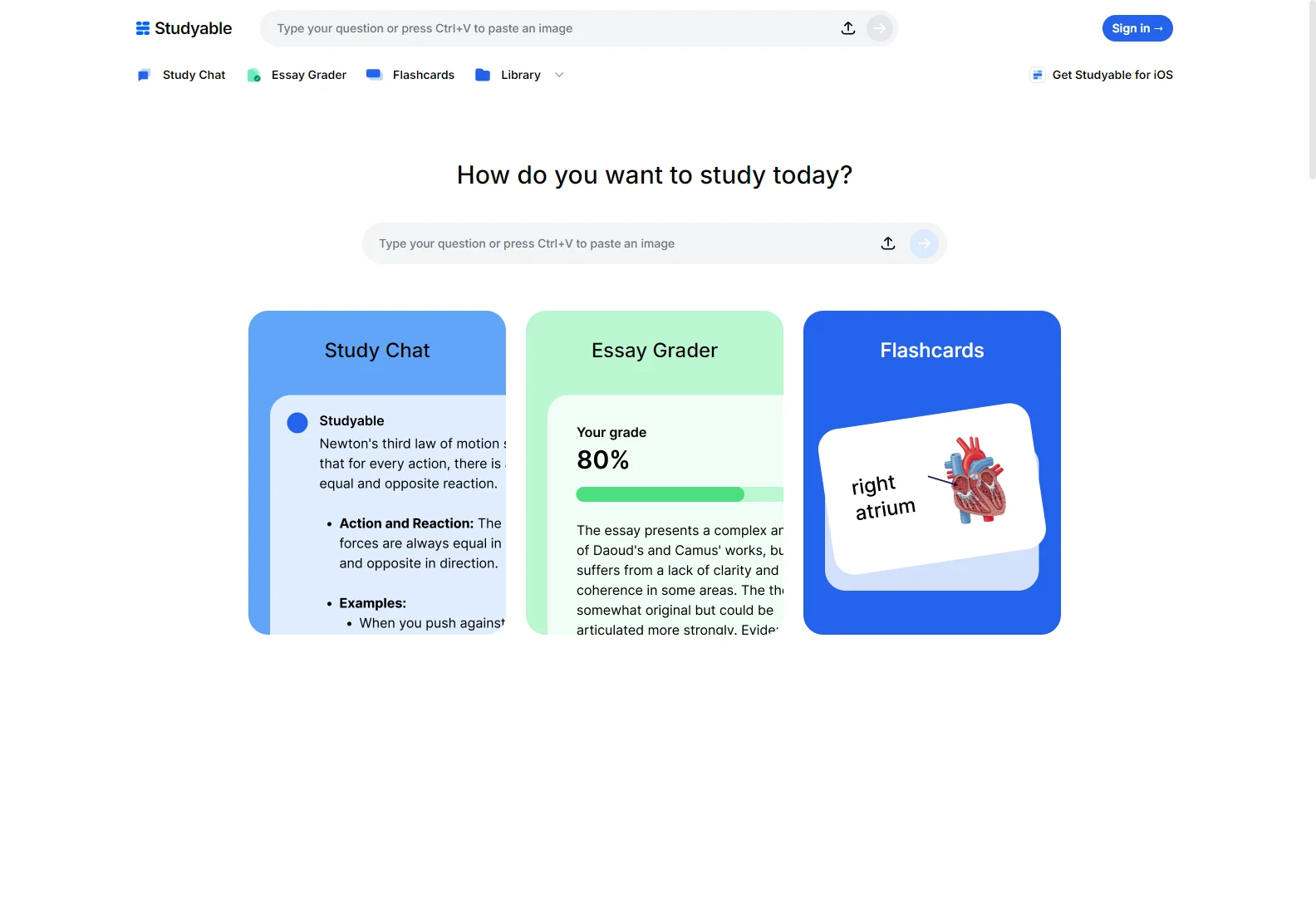 Studyable: AI-Powered Homework Help & Flashcard Generator