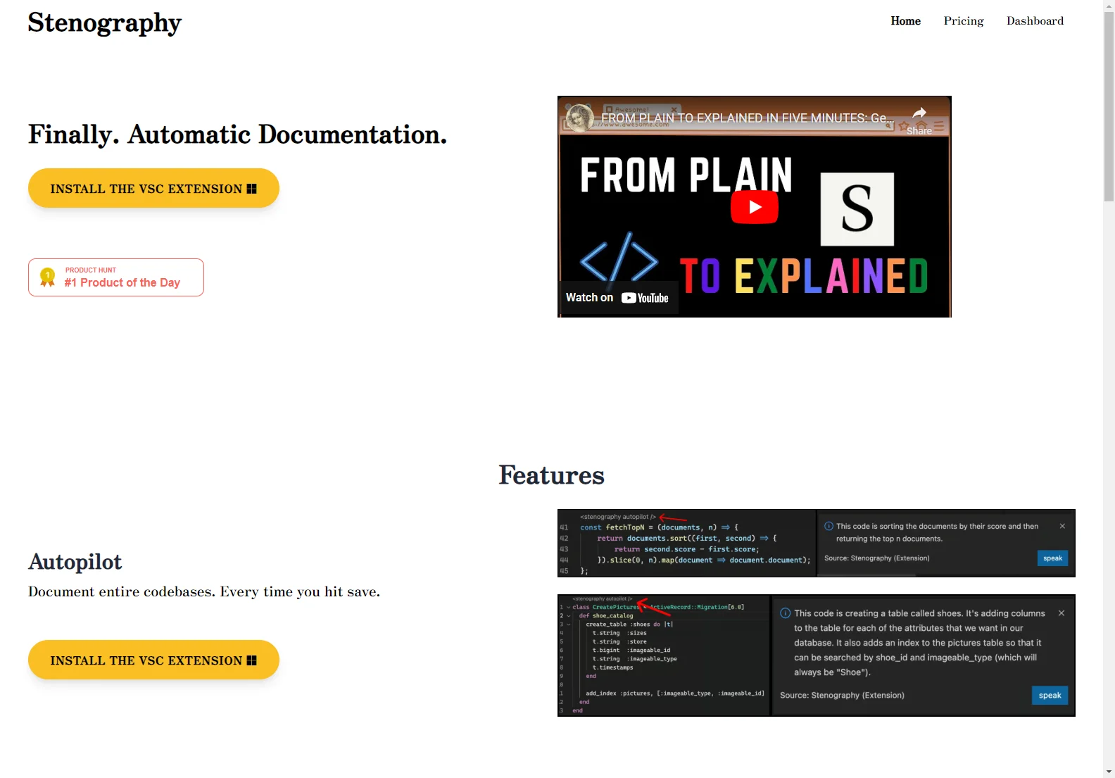 Stenography: AI-Powered Code Documentation and Understanding