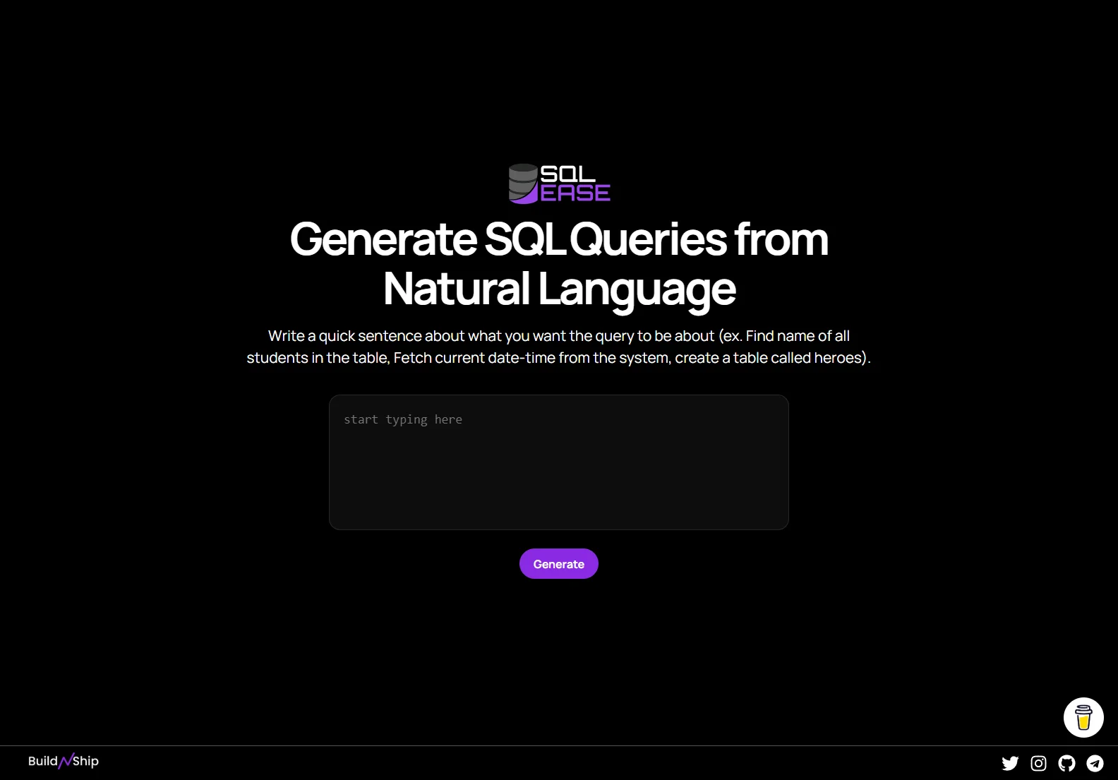 SQL-Ease: Generate SQL Queries from Natural Language