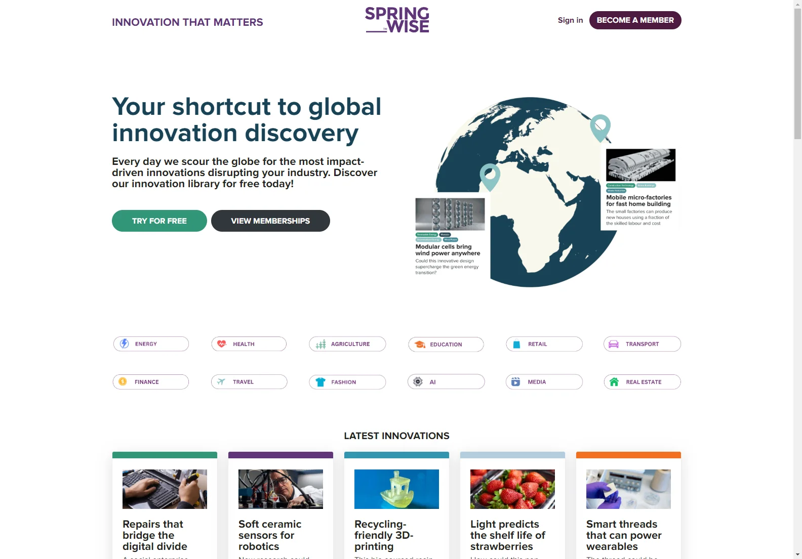 Springwise: Discover Impactful Global Innovations