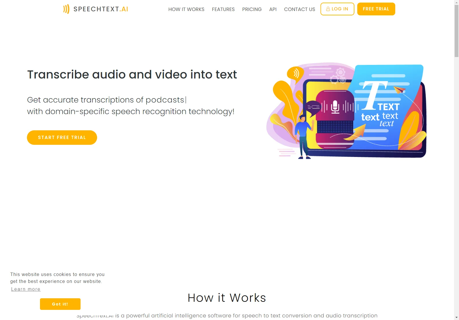 SpeechText.AI: Accurate AI-Powered Transcription Service