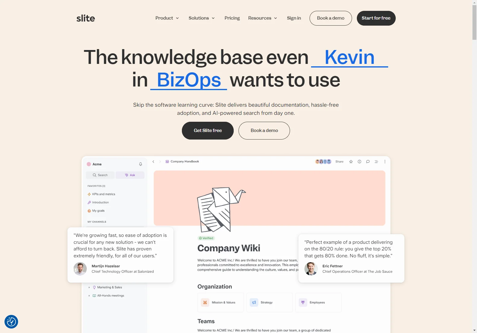 Slite: AI-Powered Knowledge Base for Seamless Team Collaboration