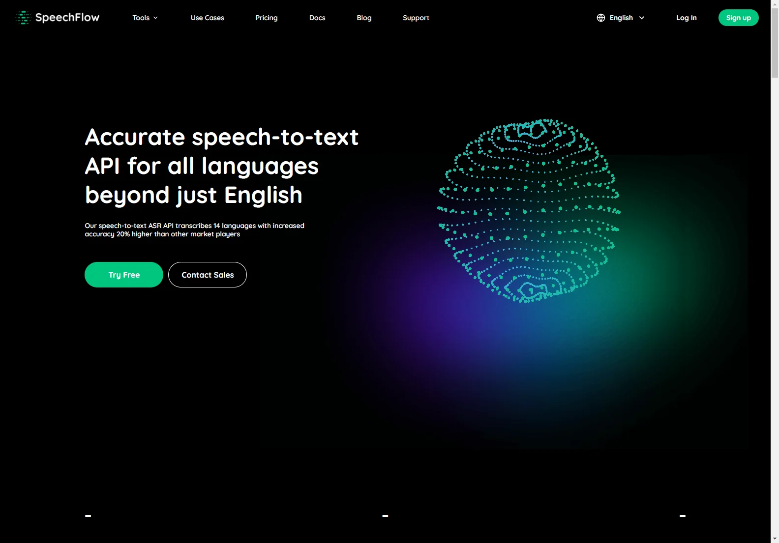 SpeechFlow: High-Accuracy Multilingual Speech-to-Text API