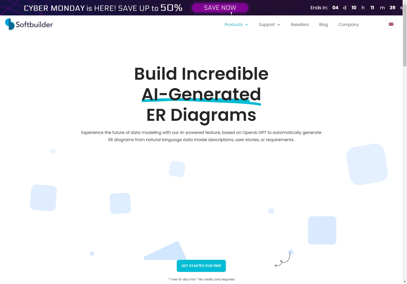 Softbuilder: AI-Powered ER Diagram Generation for Effortless Data Modeling