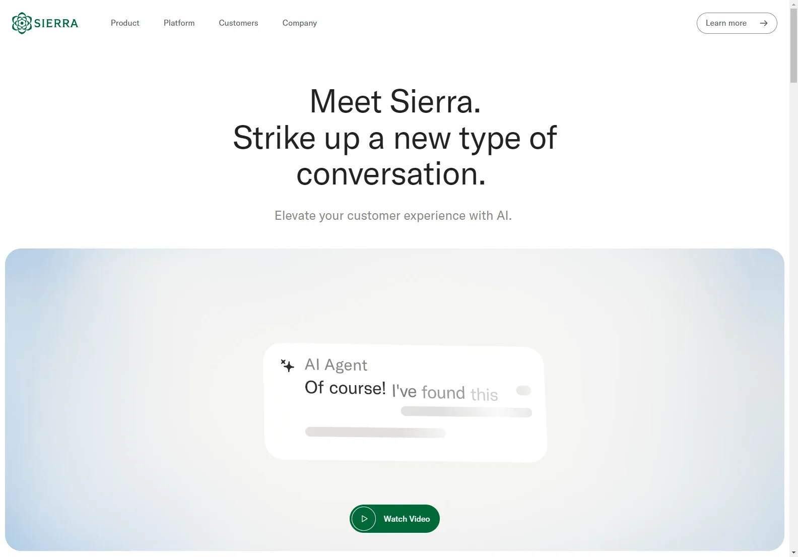 Sierra: Elevate Customer Experiences with Conversational AI