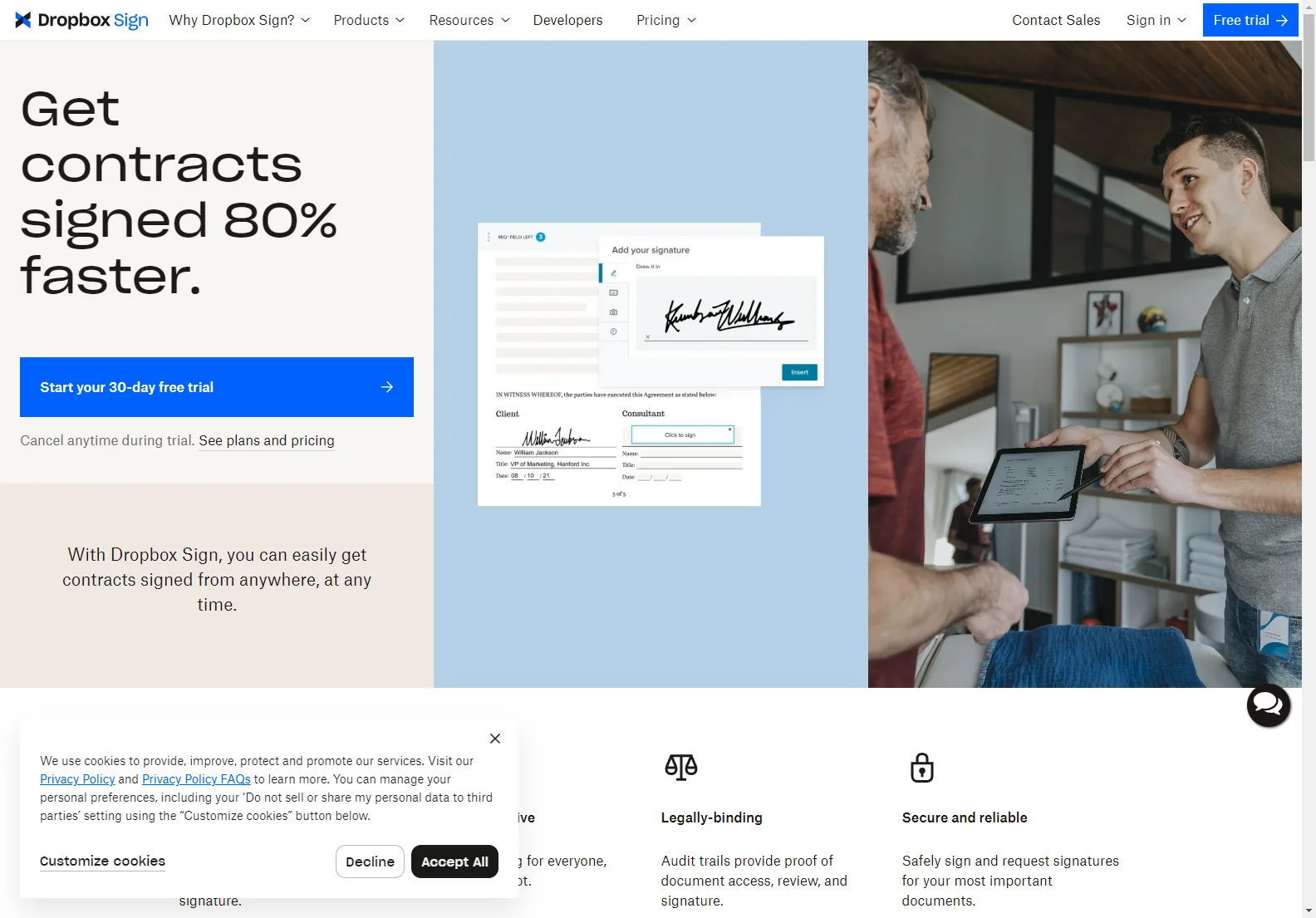 Dropbox Sign: Fast, Secure, and Easy Electronic Signatures