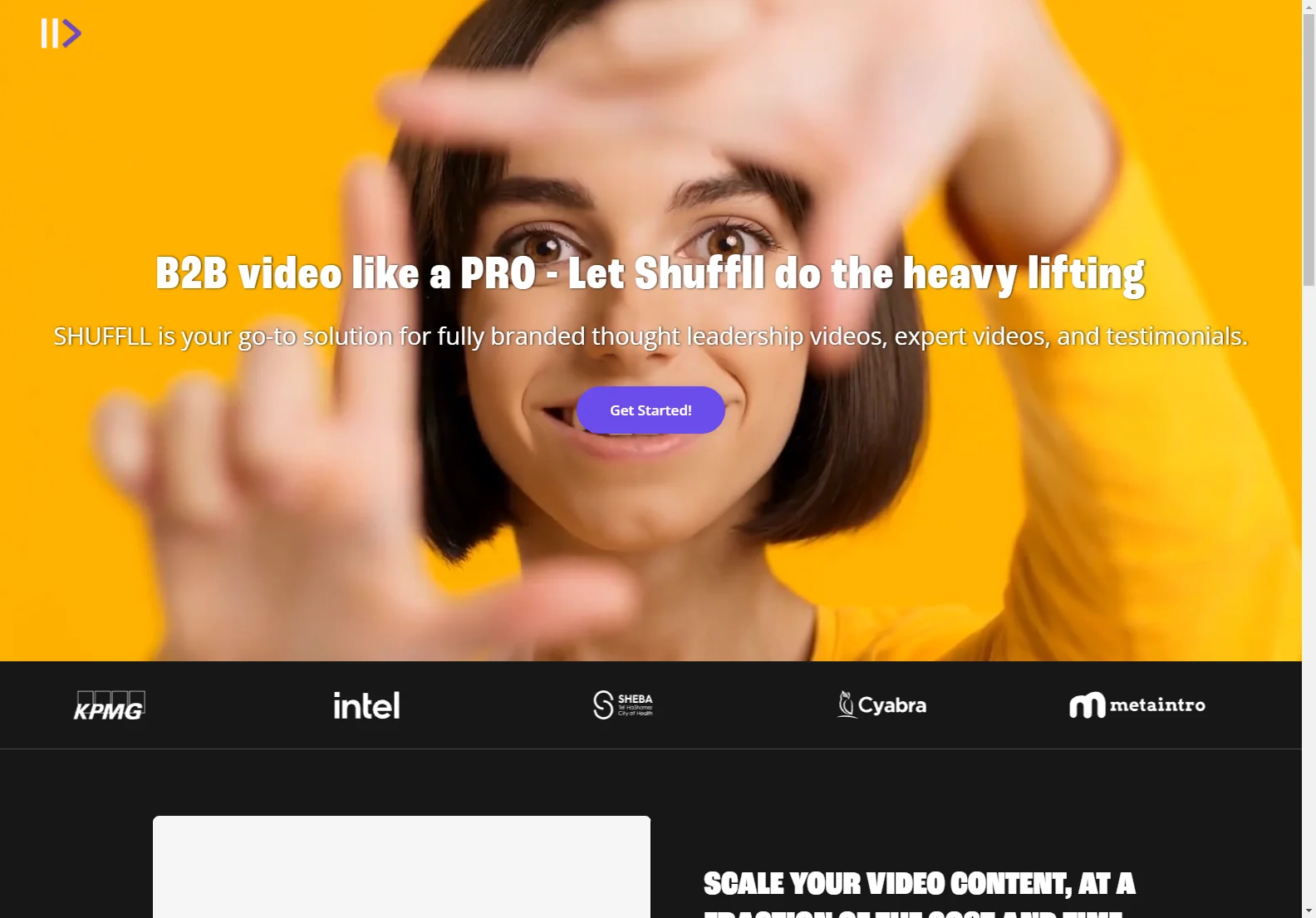 SHUFFLL: AI-Powered Virtual Studio for Effortless B2B Video Creation