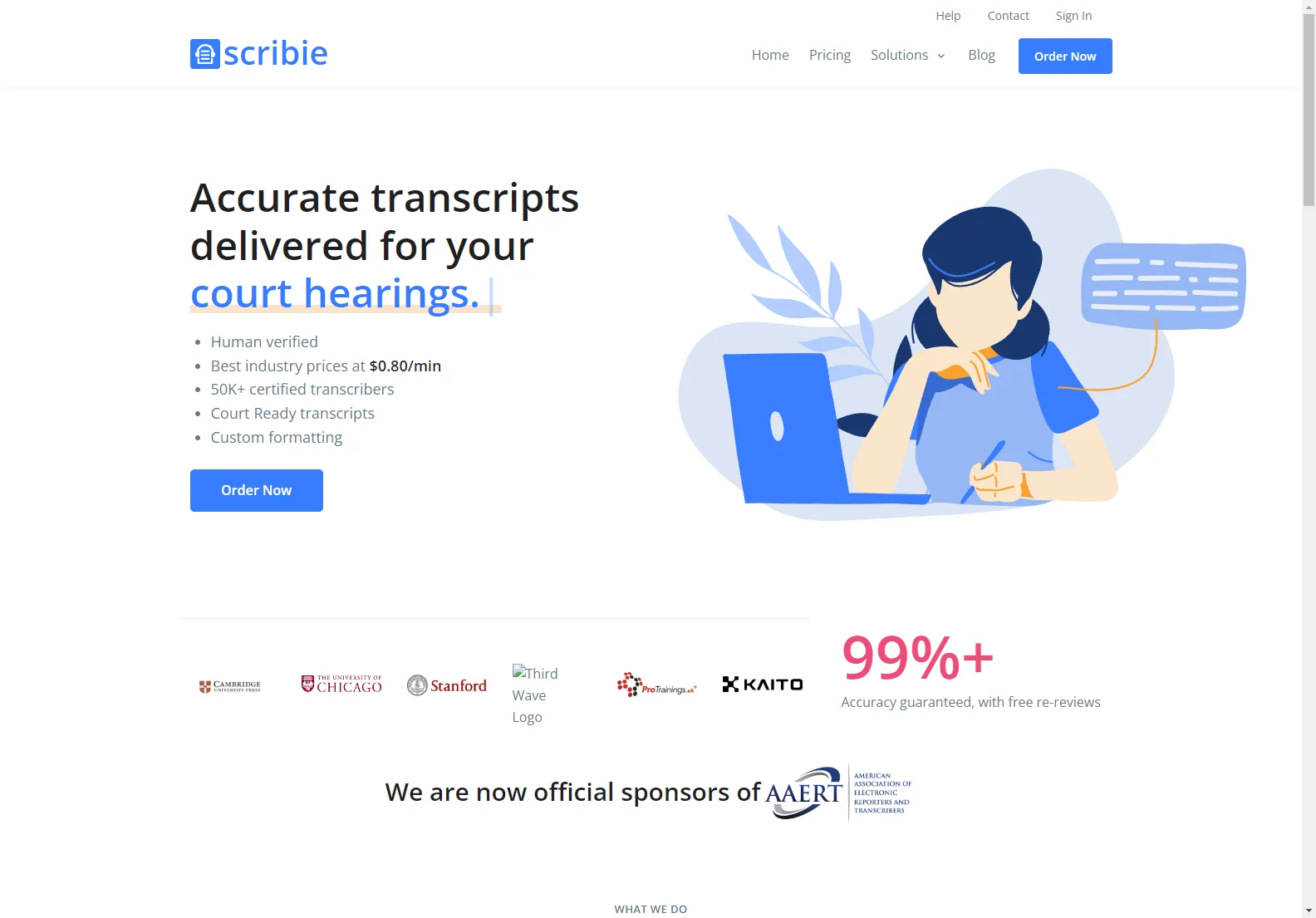 Scribie: Fast & Accurate Audio/Video Transcription Service - 99%+ Accuracy