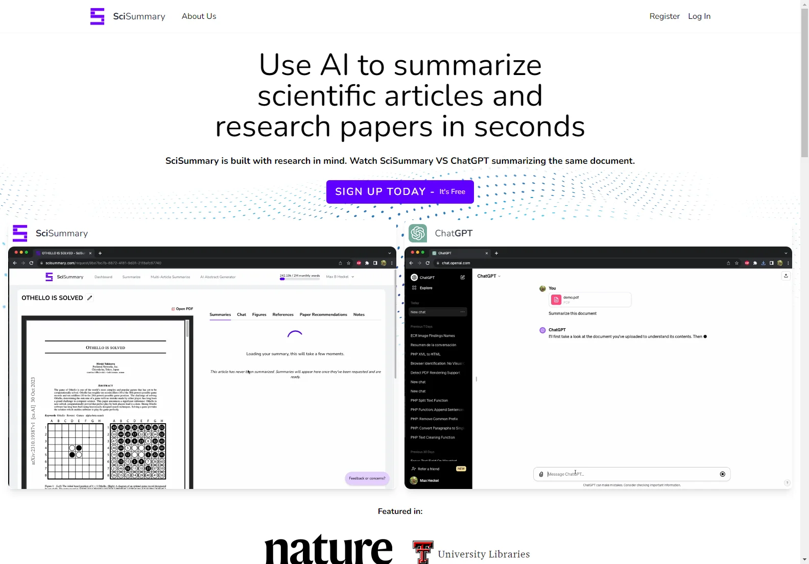 SciSummary: AI-Powered Scientific Article Summarizer