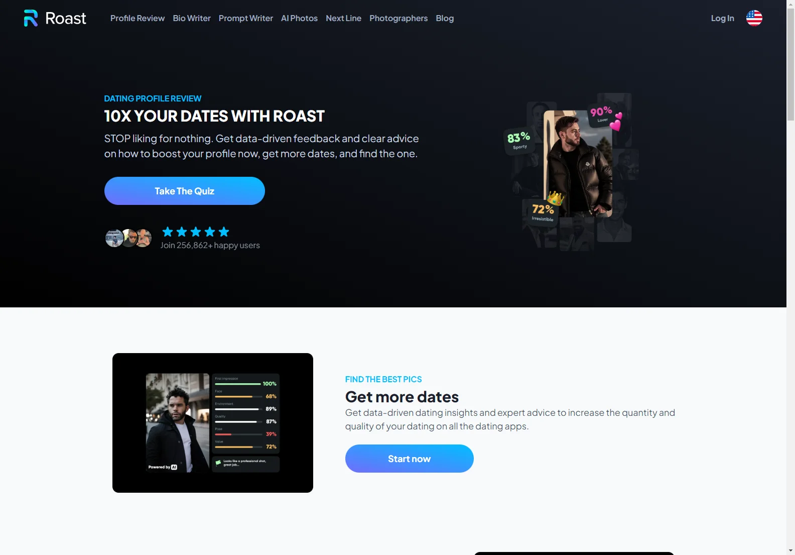ROAST: AI-Powered Dating Profile Review for 10x More Dates