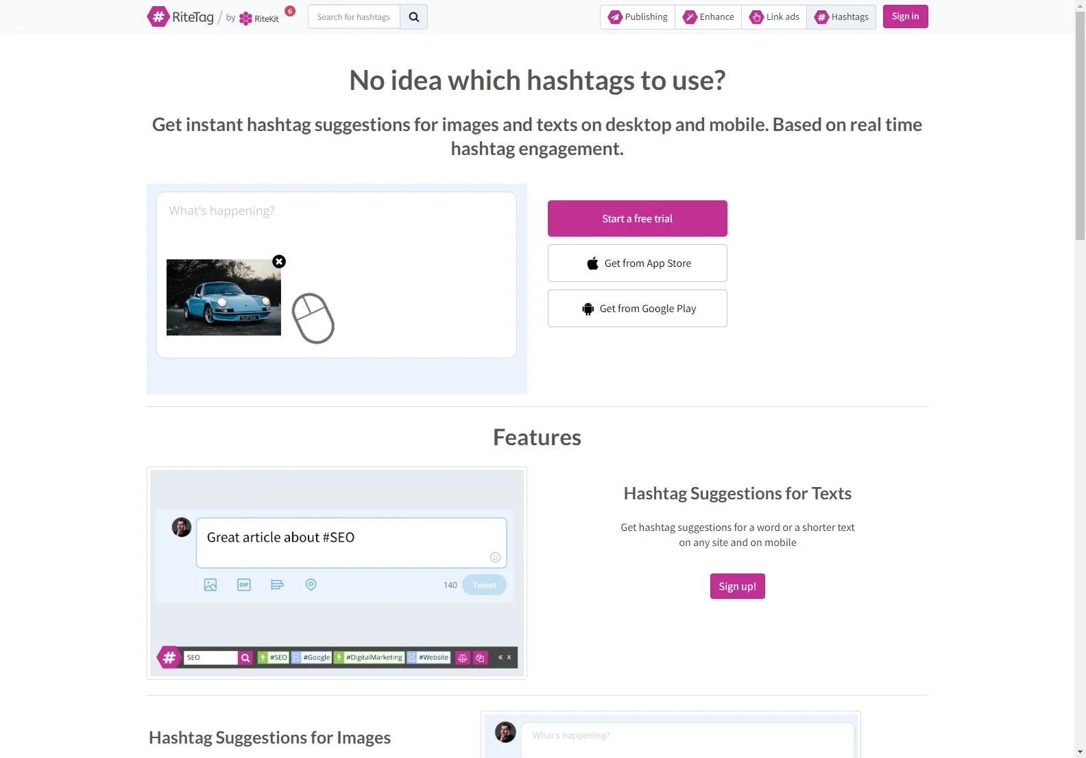 RiteTag: Real-Time Hashtag Suggestions for Increased Social Media Engagement