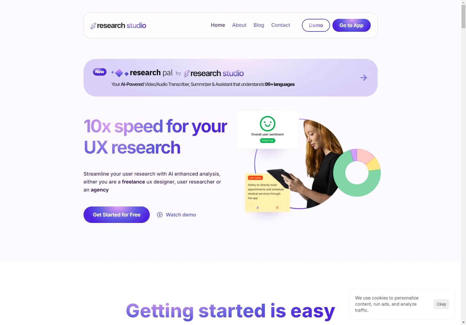 Research Studio: AI-Powered UX Research Platform for 10x Faster Analysis