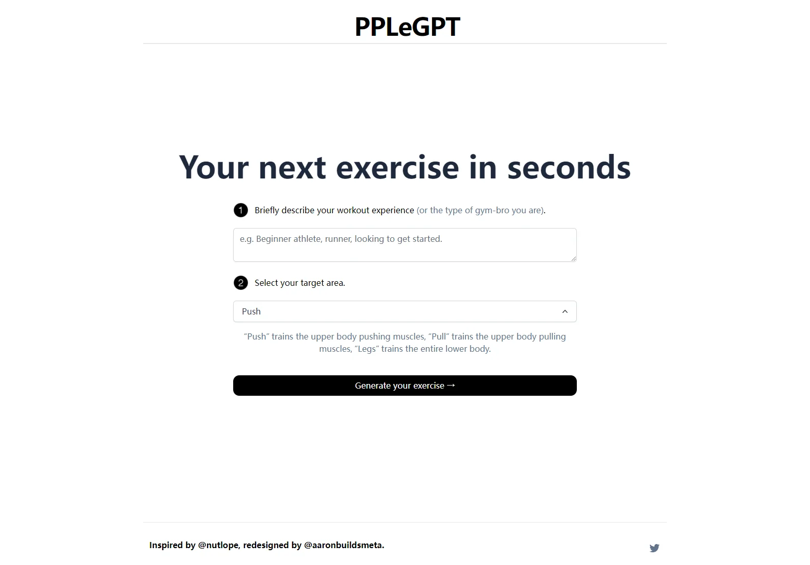 PPLeGPT: AI-Powered Fitness App for Personalized Workouts