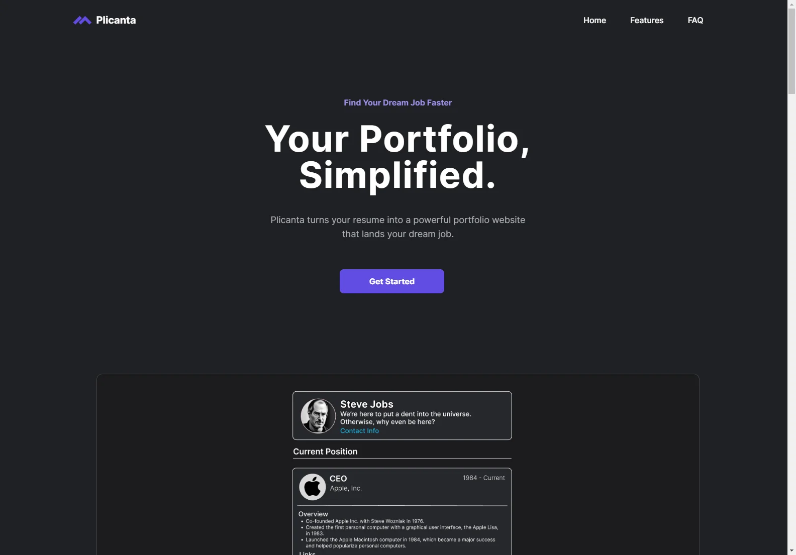 Plicanta: AI-Powered Portfolio Websites for a Faster Job Search