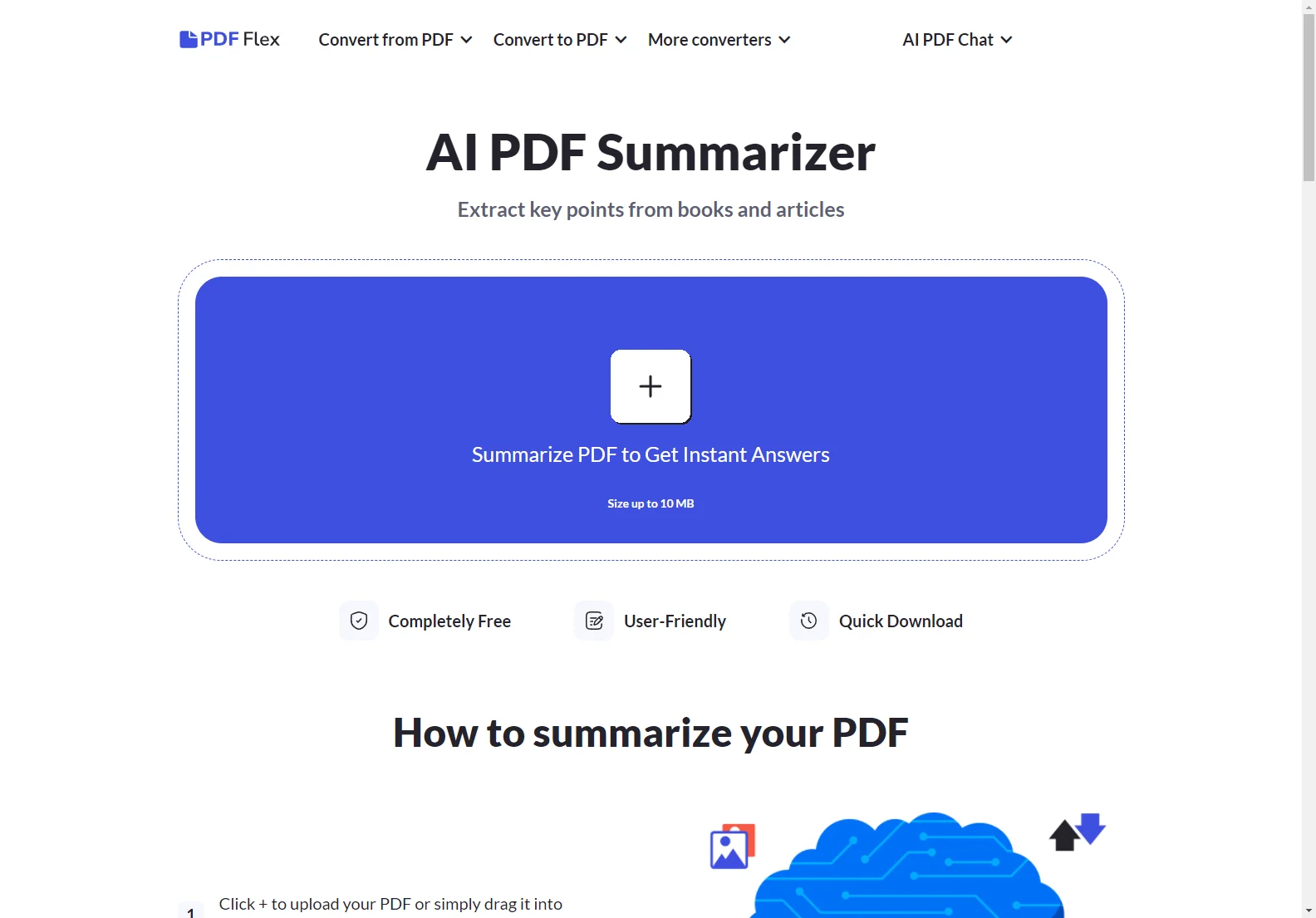 Free AI PDF Summarizer & Chatbot: PDF Flex