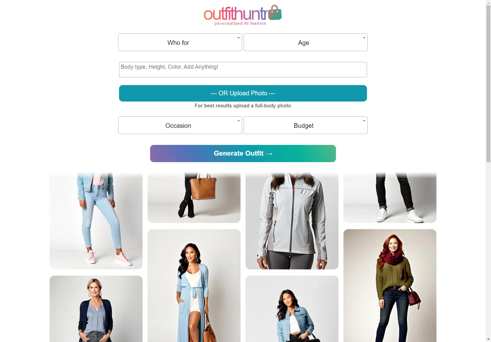 OutfitHuntr: AI-Powered Outfit Generator for Personalized Style