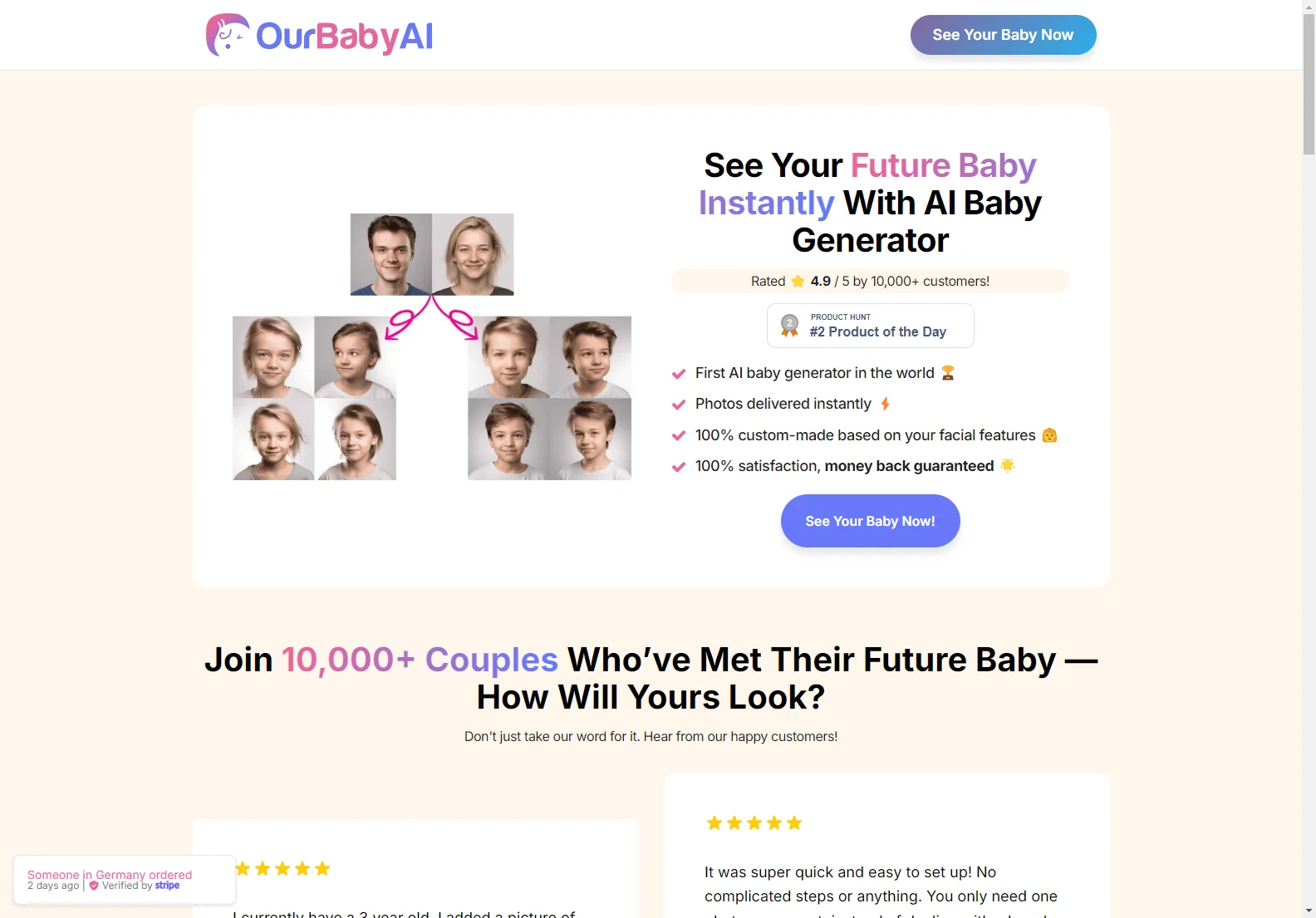 OurBabyAI: Instant AI Baby Generator - See Your Future Child Now!