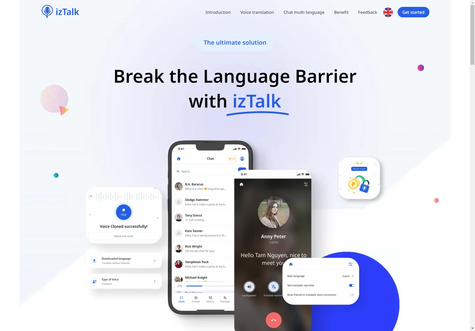 IzTalk: Real-Time Voice Translation App for Seamless Global Communication