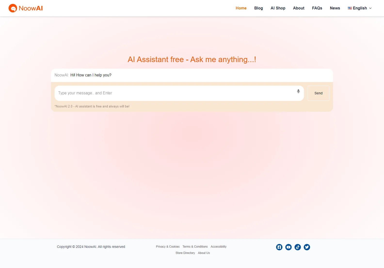 NoowAI: Your Free AI Assistant for Quick Answers and Diverse Tasks