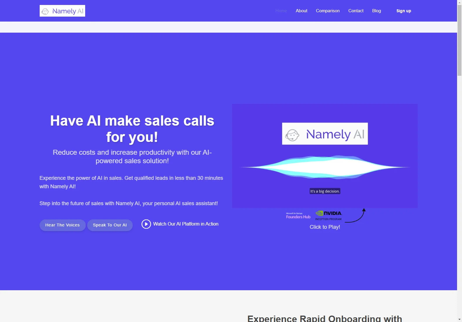 Namely AI: Your AI-Powered Sales Partner for Accelerated Growth