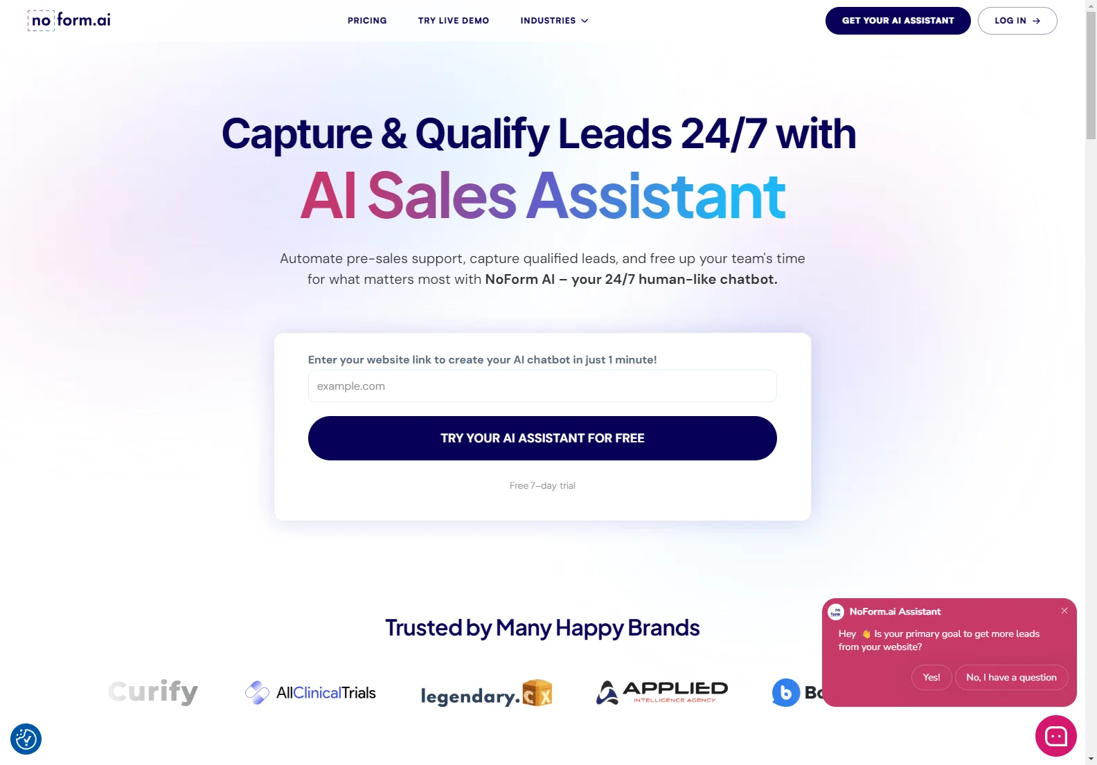 NoForm.ai: AI-Powered Sales Assistant for Lead Generation and Sales Automation