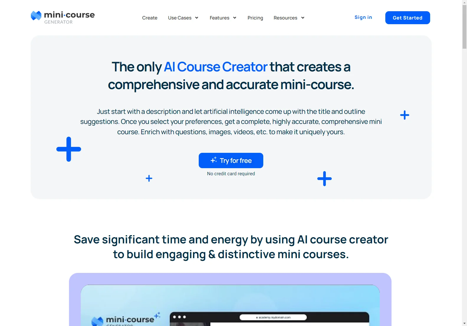 AI Course Creator: Generate Complete Mini-Courses with AI