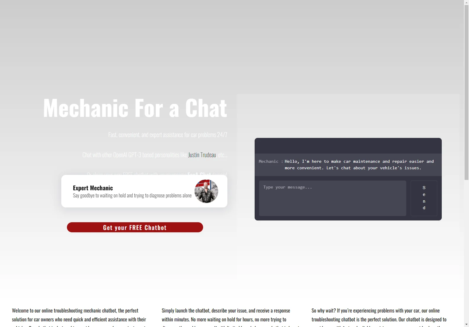 Mechanic For A Chat: Your 24/7 AI-Powered Car Repair Assistant