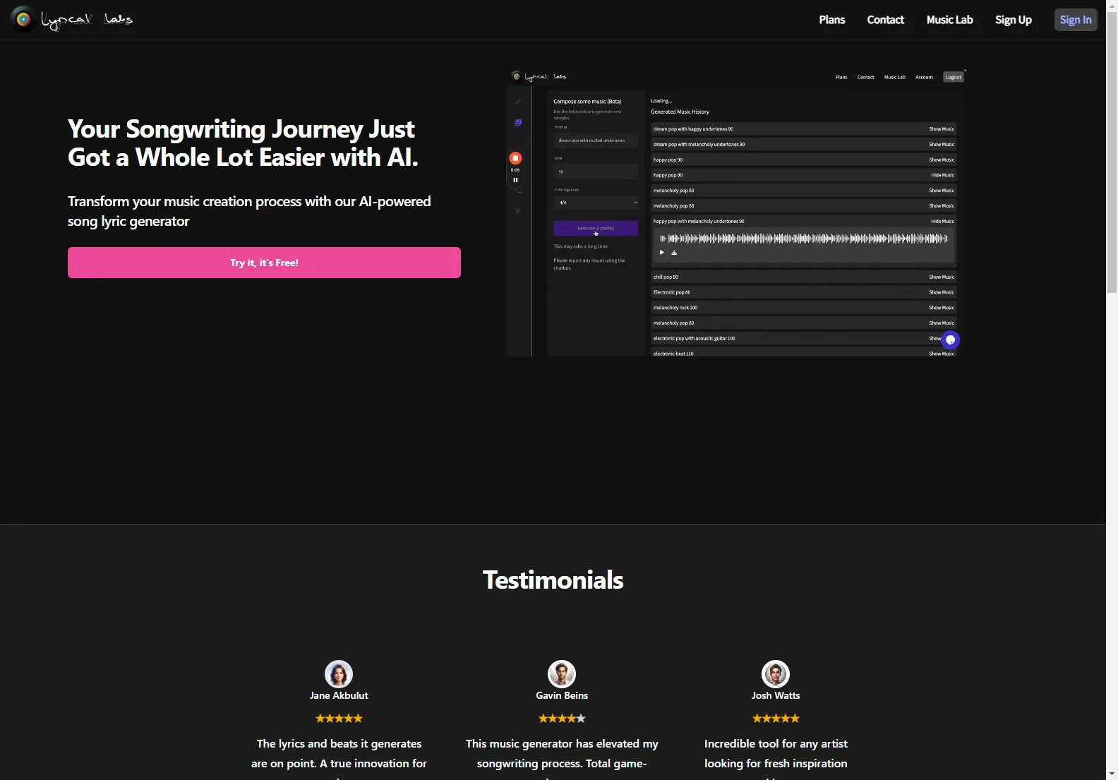 Lyrical Labs: AI Music Generator for Songwriters