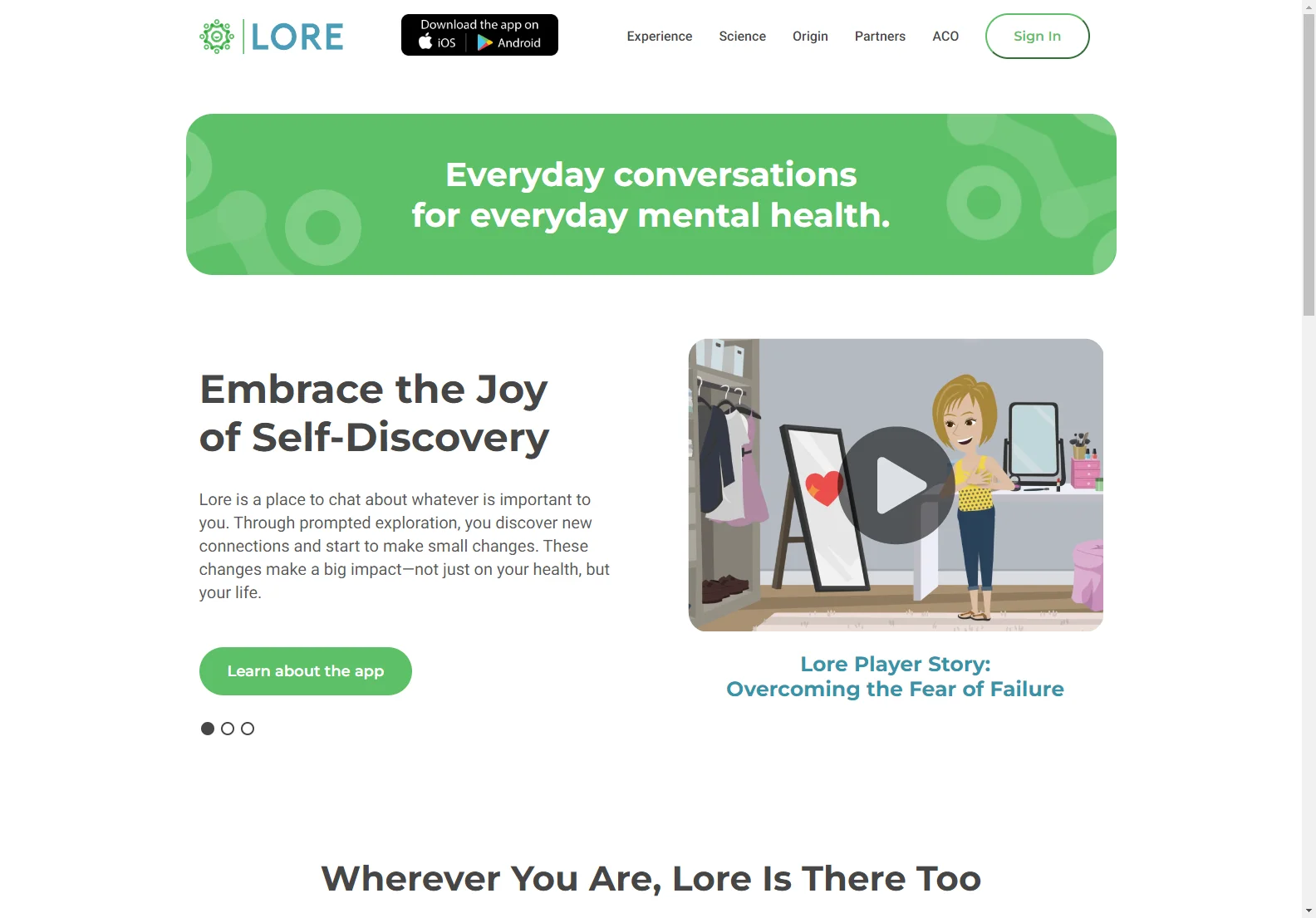 Lore: Your AI-Powered Companion for Everyday Mental Well-being