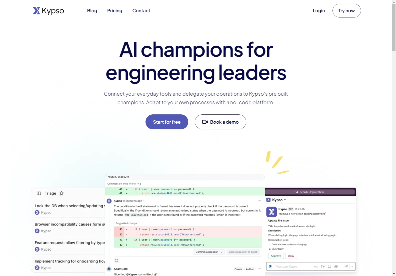 Kypso: AI Champions for Streamlined Software Development