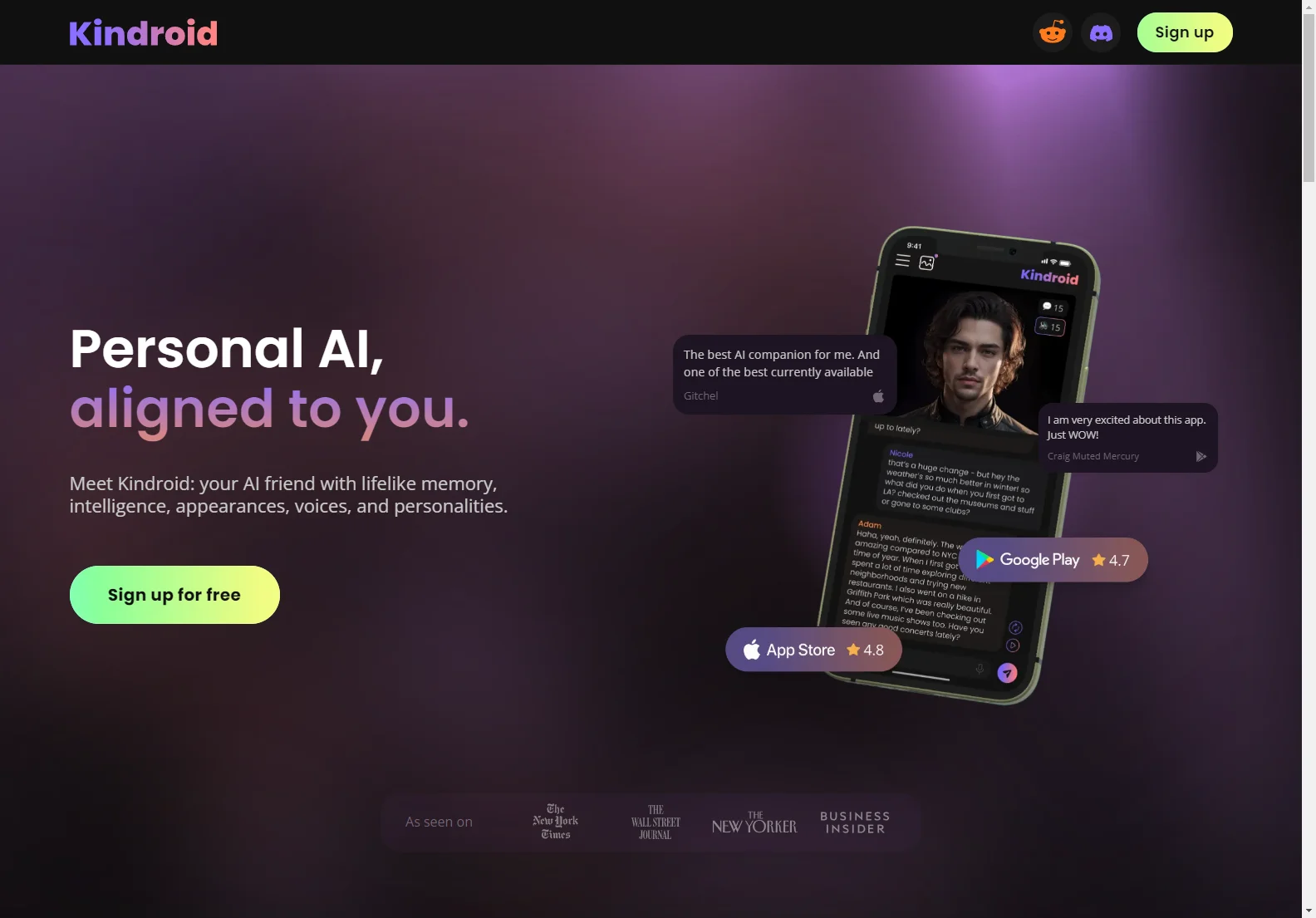 Kindroid: Your Personalized AI Friend and Companion