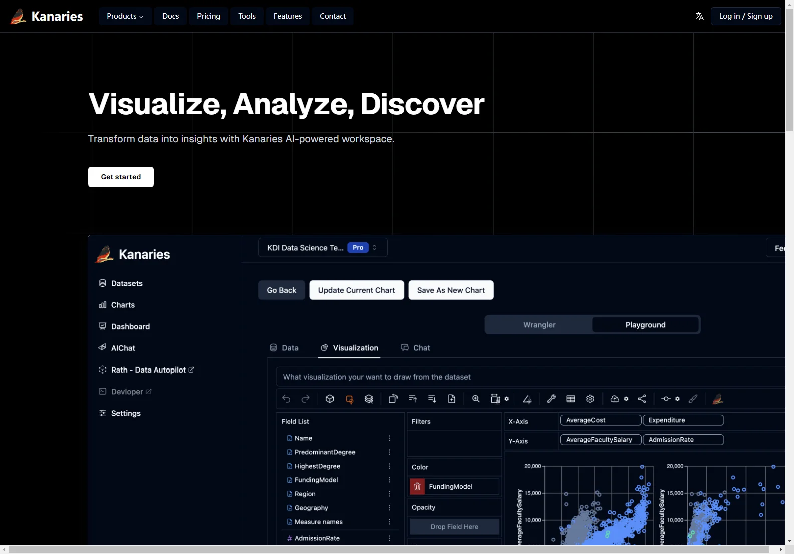 Kanaries: AI-Powered Data Analysis for Faster, Smarter Decisions