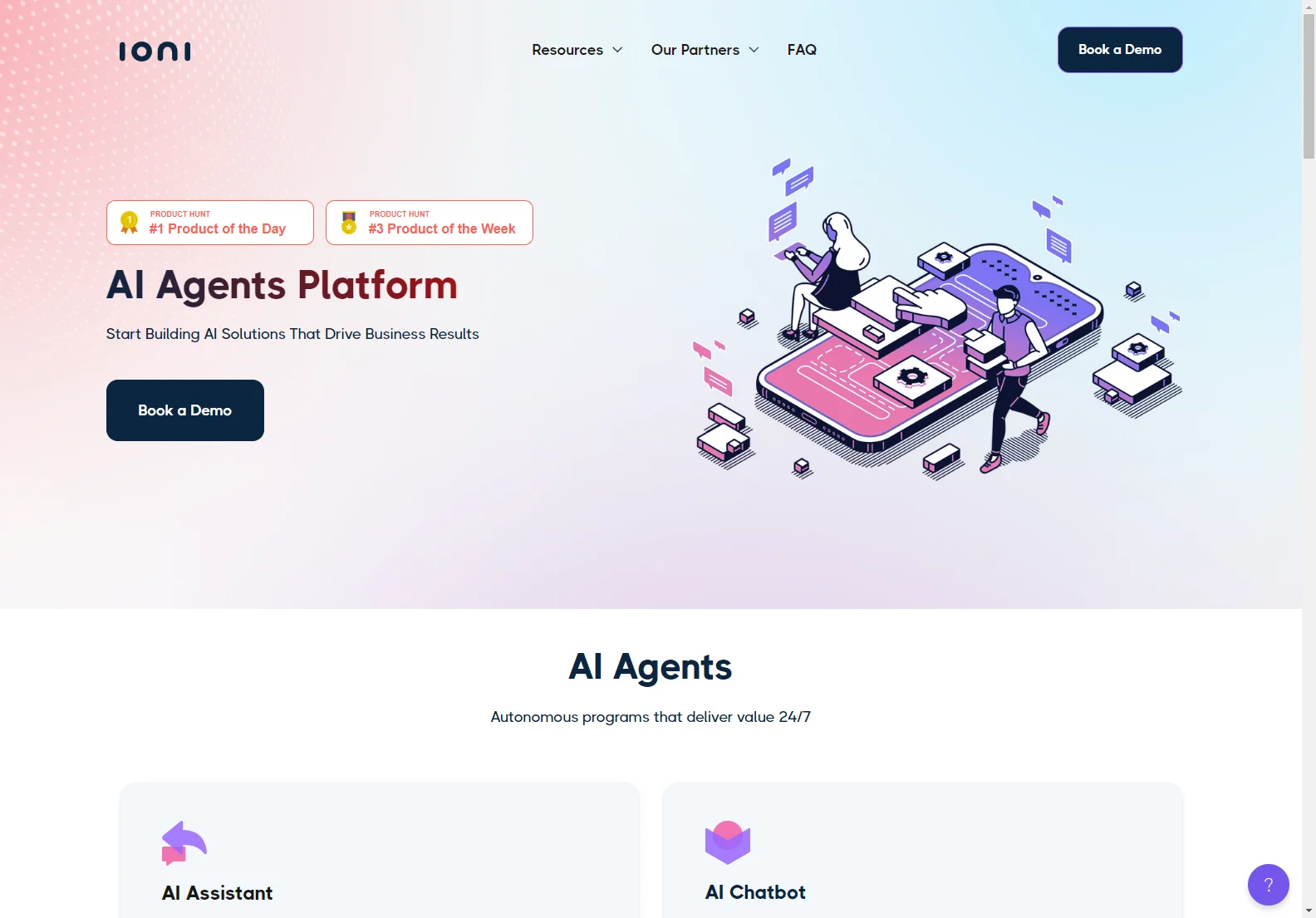 ioni: AI Agents Platform for Automated Customer Support