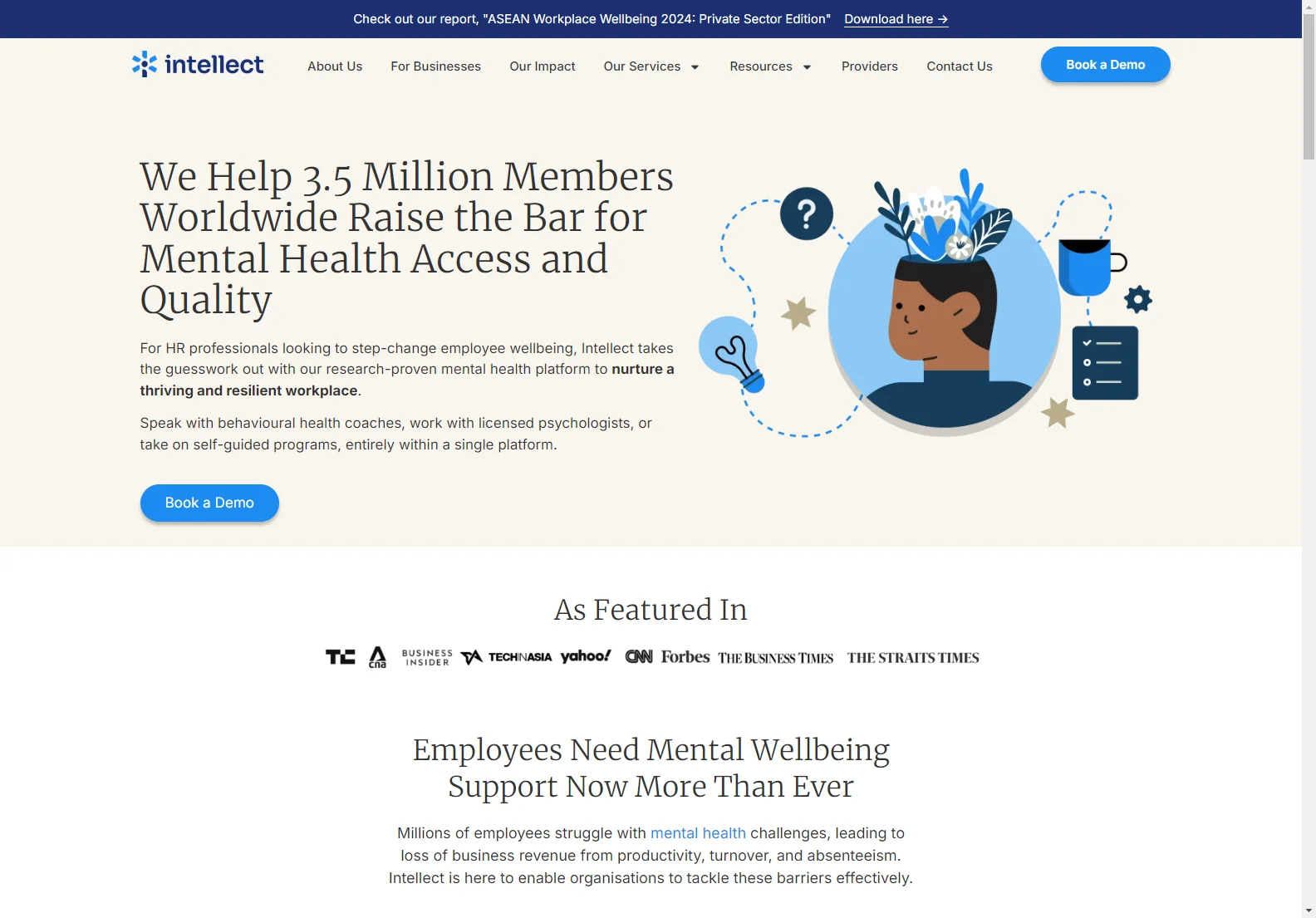 Intellect: Global Mental Health Platform for Employee Wellbeing