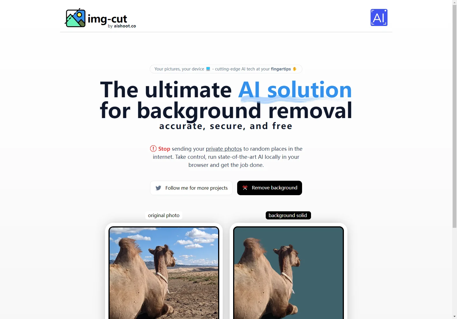 Img-Cut: Secure & Accurate AI-Powered Background Remover