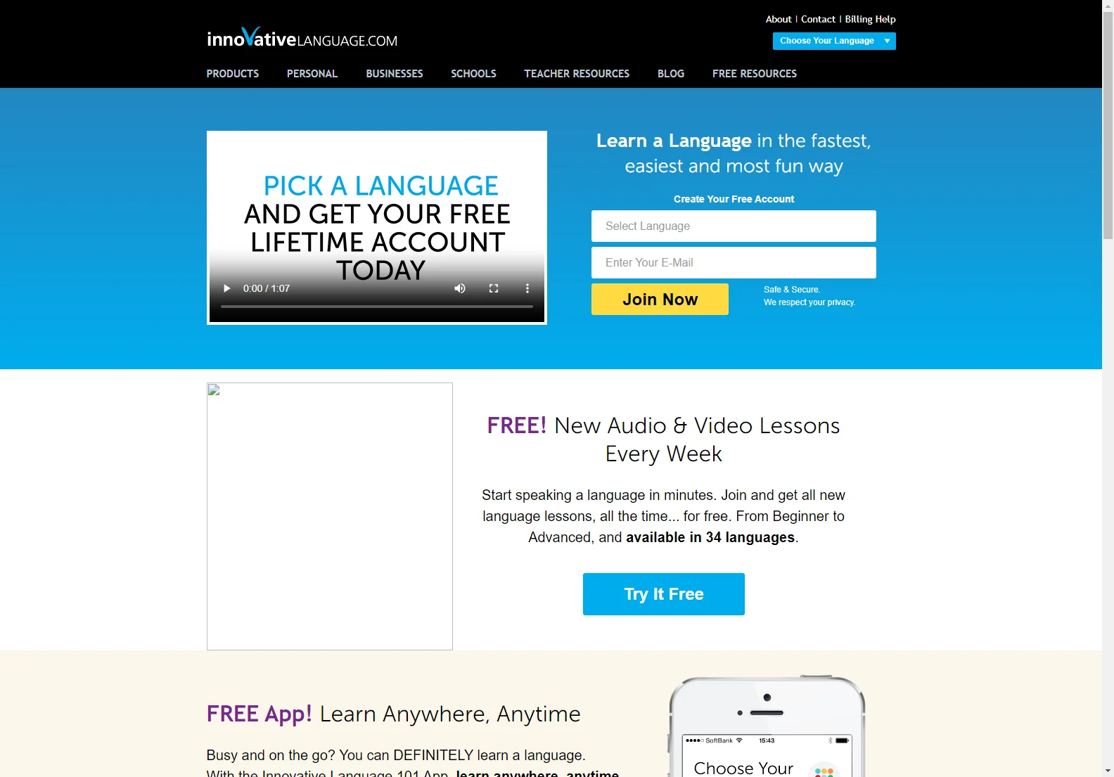 Learn Any Language Online: Free Audio & Video Lessons | Innovative Language