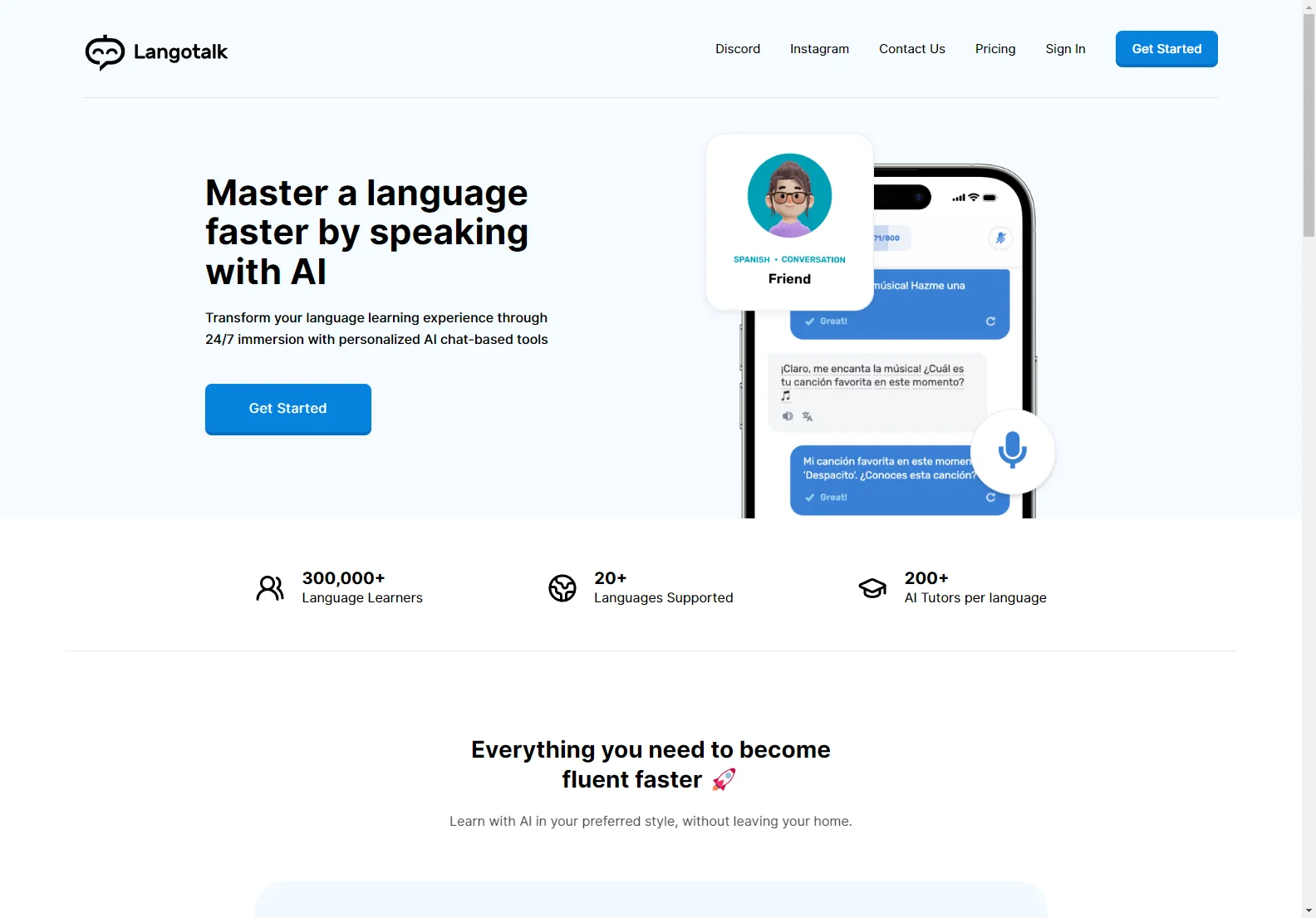 Langotalk: Learn Languages 6x Faster with AI-Powered Chatbots