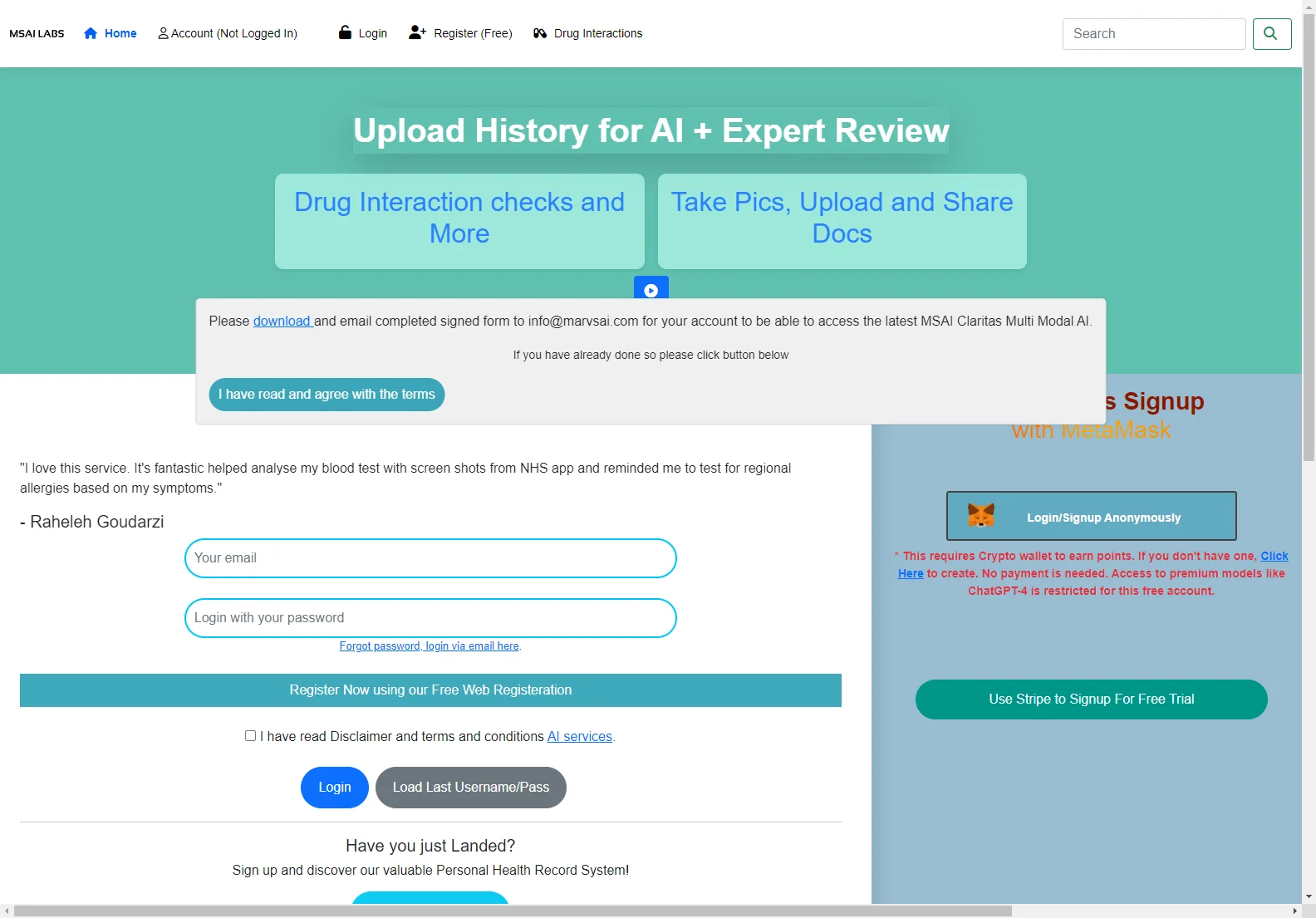 Home Account Login: Secure Health Management with AI