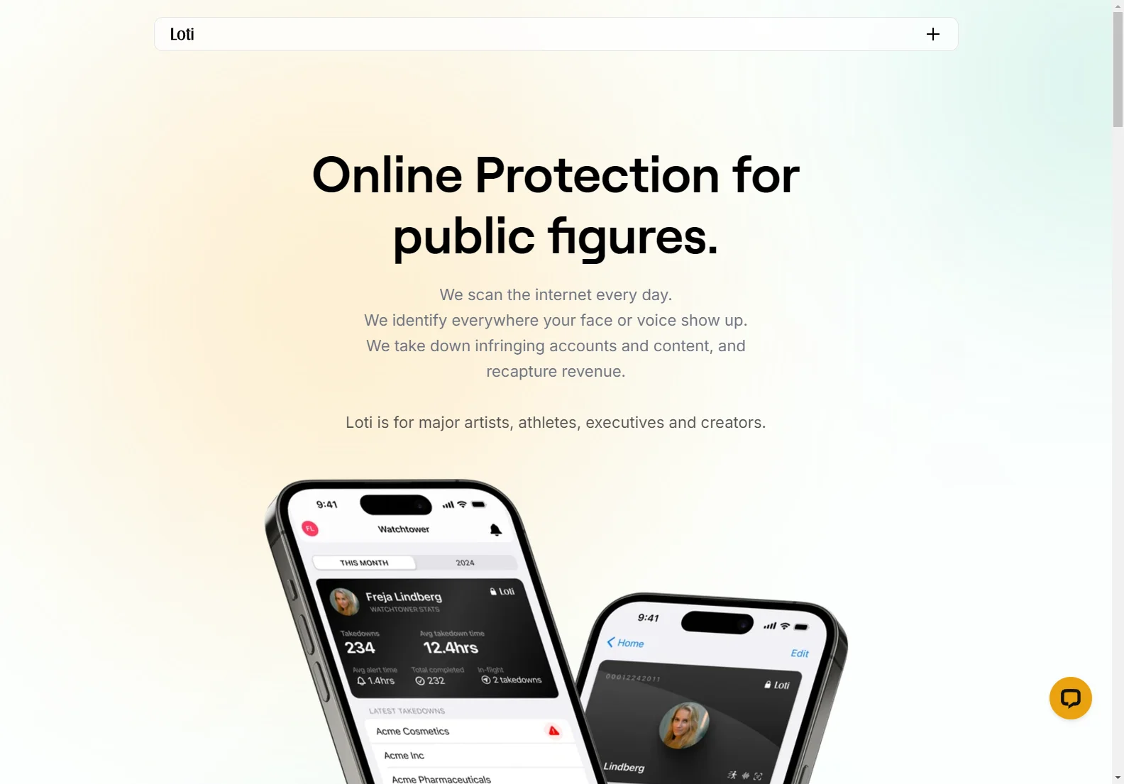 Loti: AI-Powered Online Protection for Public Figures