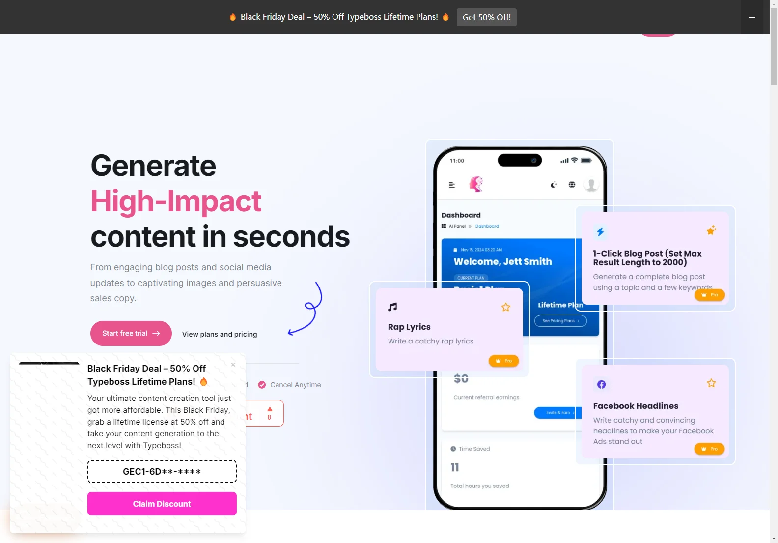 Typeboss AI: Your Ultimate AI Writing Assistant for High-Impact Content