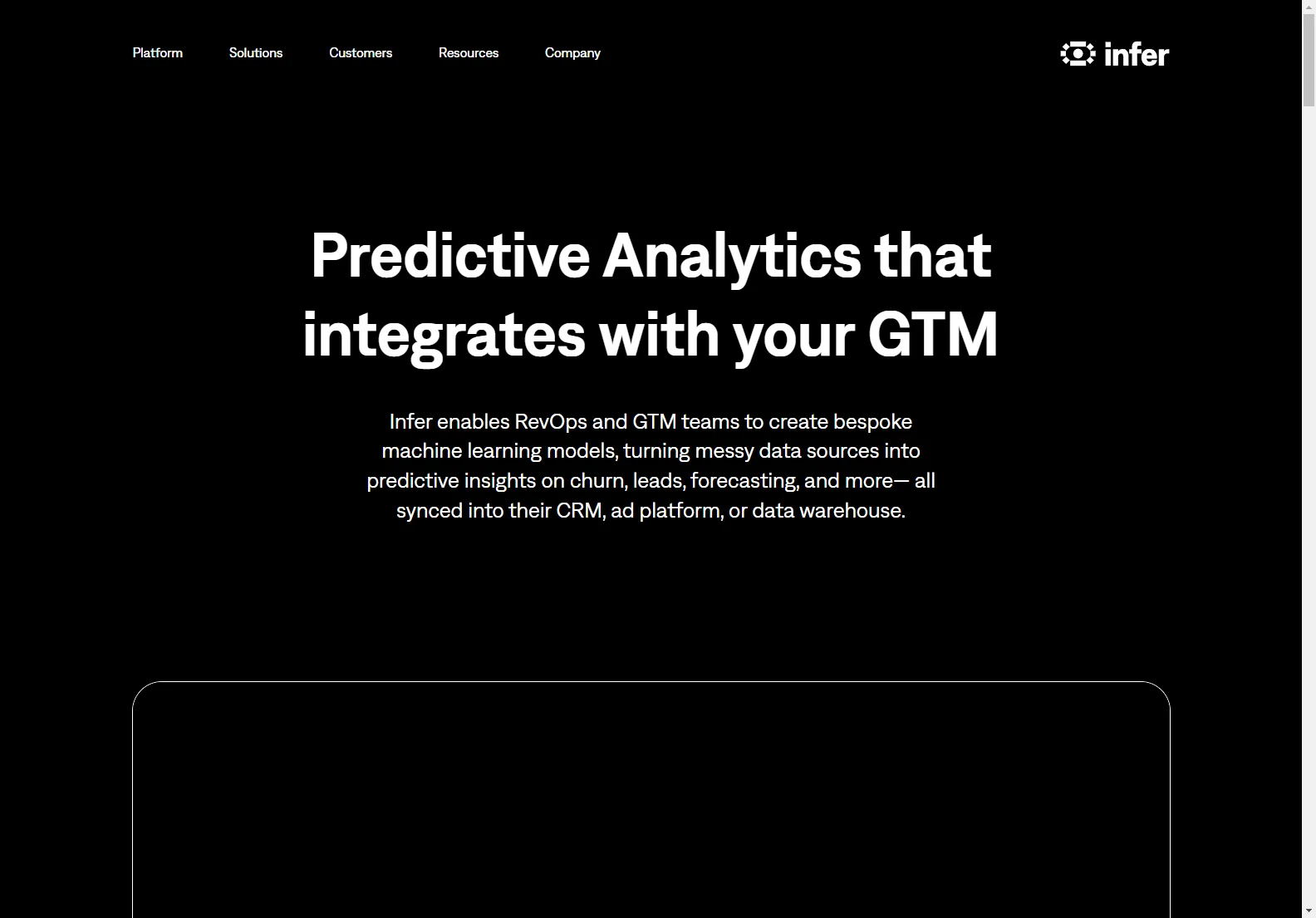 Infer: AI-Powered Predictive Analytics for Enhanced GTM Strategy