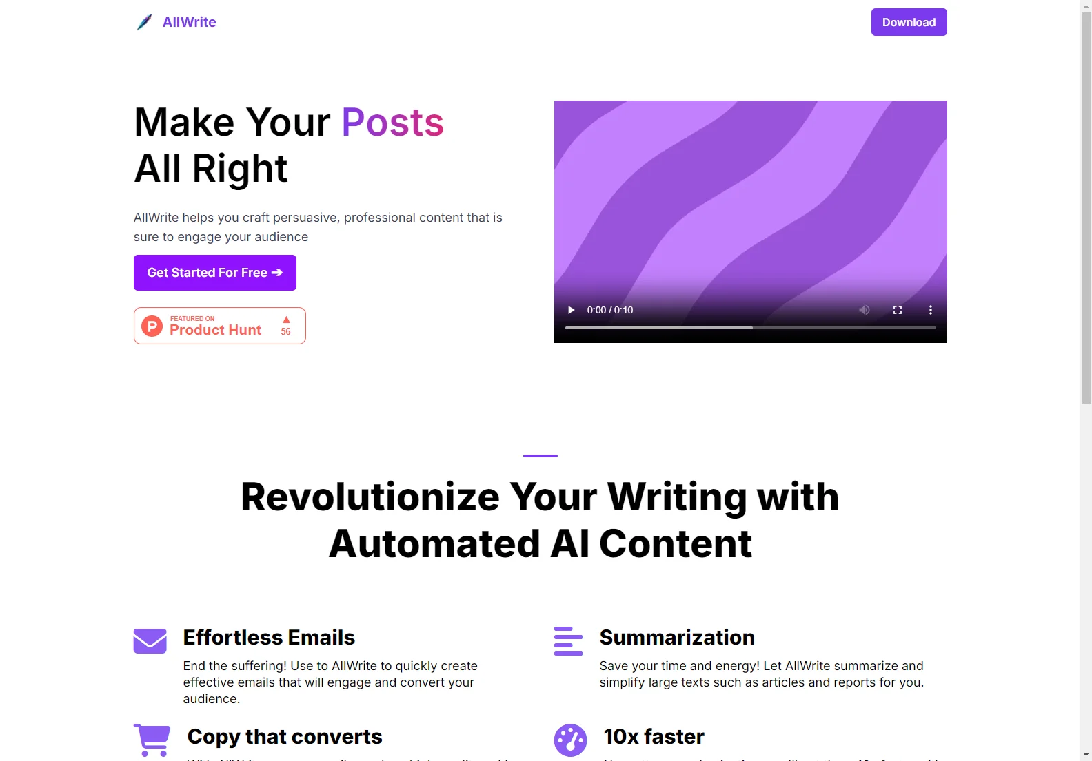 AllWrite: AI-Powered Writing Assistant for High-Quality Content