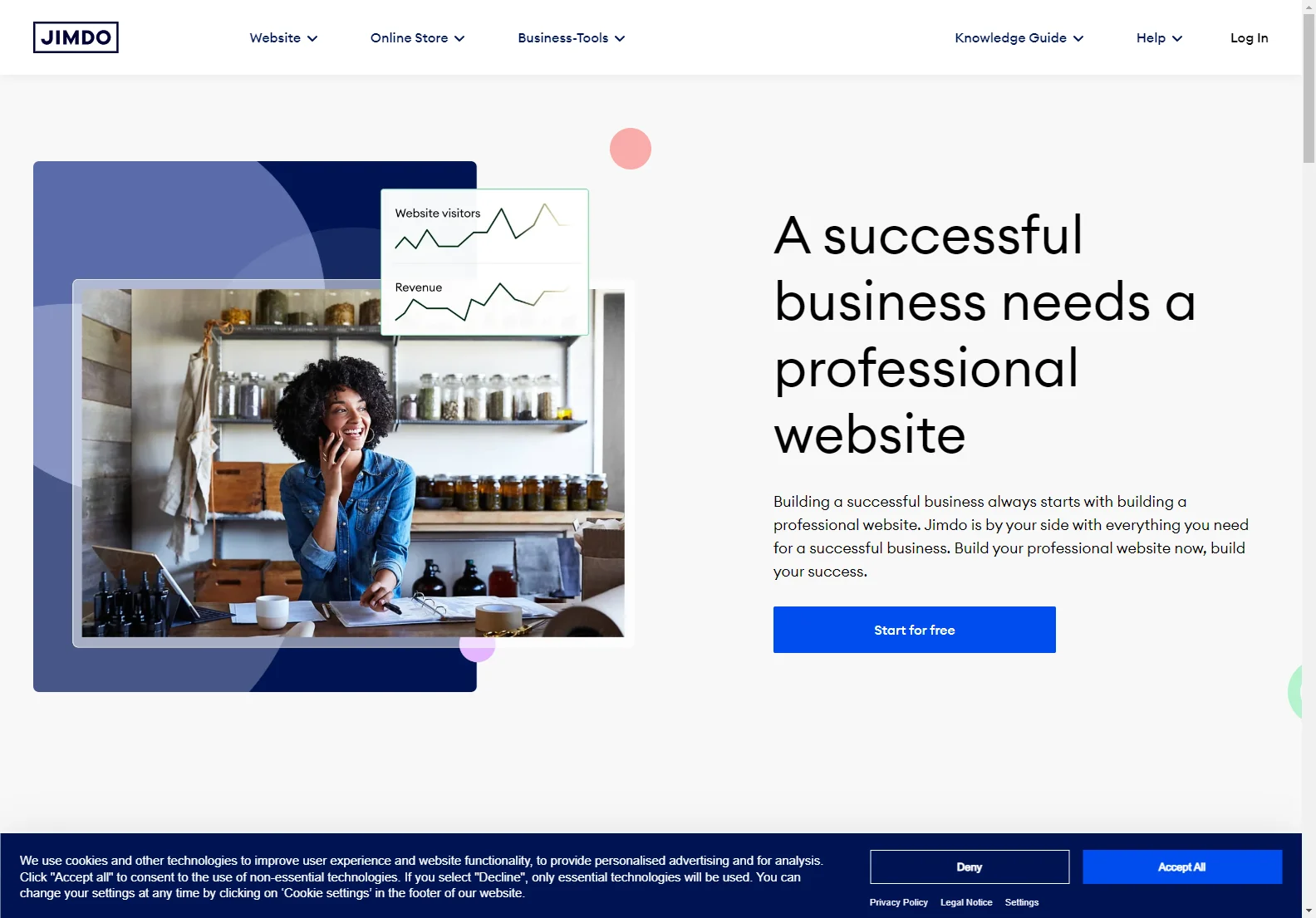 Jimdo: AI-Powered Website Builder for Business Success