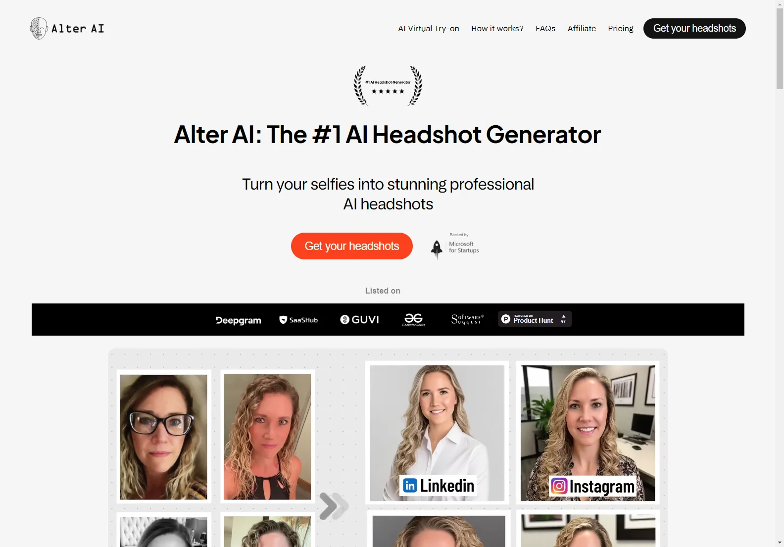 Alter AI: The Best AI Headshot Generator for Stunning Professional Images