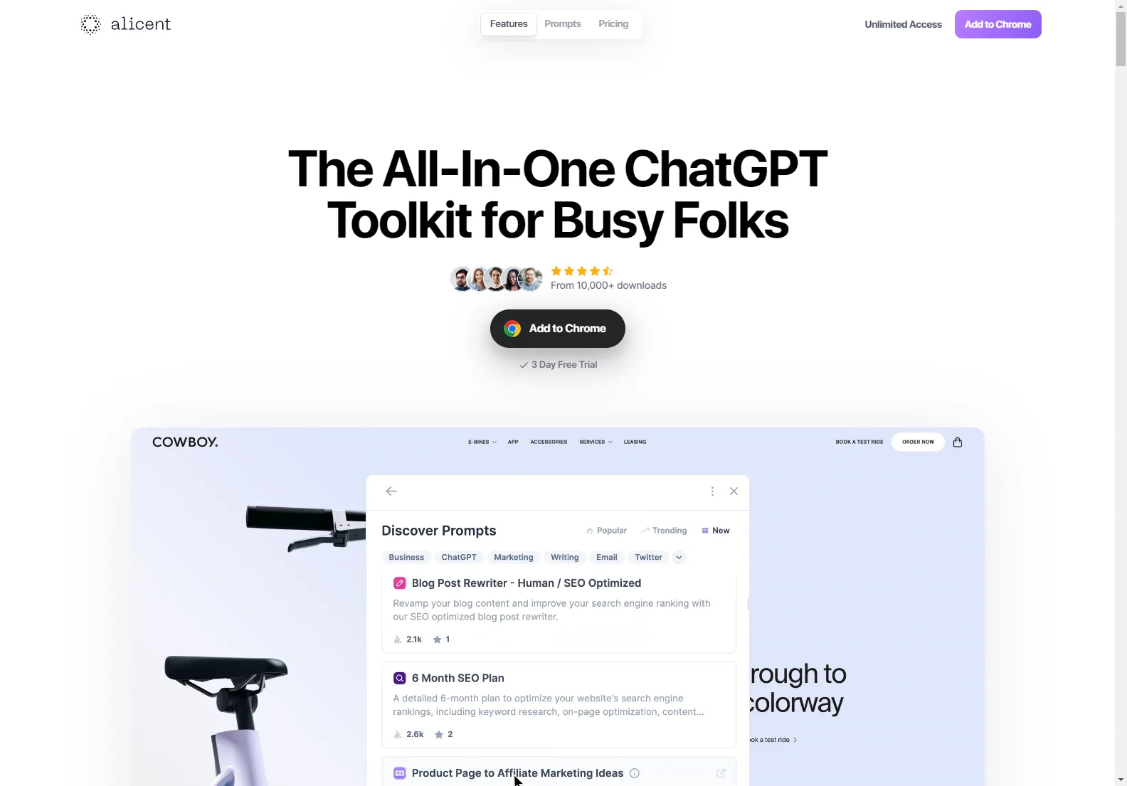 Alicent: The Ultimate ChatGPT Chrome Extension for Busy Professionals